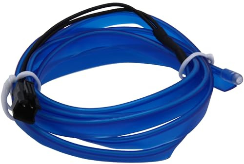Recambo 2M EL Wire LED Ambiente Beleuchtung, 12V Flexible Neon Lichtleiste, Innenraumbeleuchtung für Auto, Inverter Inklusive, Wasserdichtes Ambientelicht für PKW, Blau
