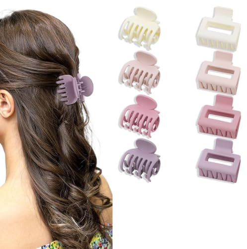 ZEPIQOR 8 Piezas de Pinzas Grandes Para el Pelo, Antideslizantes, Para Cabello Grueso, Accesorios Para Peinados Para Mujeres y Niñas, pinzas pelo mujer, pinza pelo, pinzas pelo