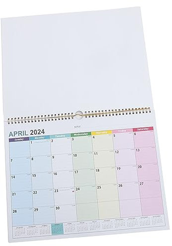 SECFOU Monats-wandkalender Spiralbindung Hängend Platzsparend Für Büro Und Zuhause Mit Klarer Druckqualität Für Notizen Und Termine Praktische Planungshilfe Für Jedes Zimmer