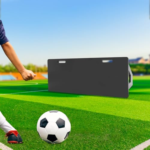 Fußball-Rebounder-Board,Fußball-Rückprallbrett Tragbar Trainingshilfe Board-Soccer Rebounder 100 * 40 * 40cm für Junior-Training,Fußballbegeisterte, Kinder,Erwachsene (Schwarz)