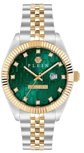 Philipp Plein Herren Analog Quarz Armbanduhr Date Superlative