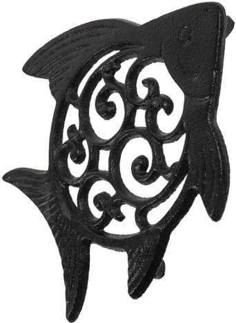 PAMINGONO Pietra Decorativa Per Giardino Forma Di Pesce Passo Giardino Resistente Per Esterni Decorazione Per Cortile e Prato Per