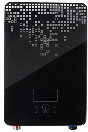 Calentador de agua para baño Calentador de agua caliente eléctrico de 6500 W, caldera instantánea sin tanque, conjunto de ducha sin tanque for baño, termostato, calentador de agua caliente instantáneo
