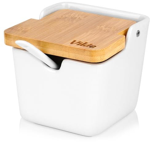 Vilde Sucrier en céramique Blanc 250 ml