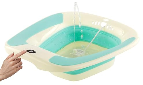 Electric Sitz Bath, Sitz Bath for Toilet Seat, Sitz Bath for Hemorrhoids, Sitz Bath for Postpartum Care, Toilet Basin for Women Men Adults, Sits Bath Soak Salts Tub, Hip Bath Bowl, Portable, Green