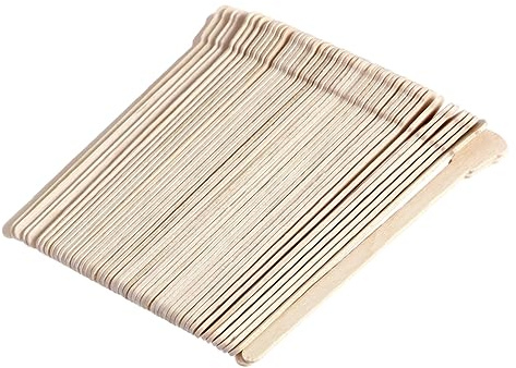 MERRYHAPY 100pezzi Spatole Per Ceratura in Legno Monouso Estremità Arrotondate Per Cera Depilatoria Bastoncini Per Cera Caldo e Strisce Inodore e Sicuro Per Uso Professionale e Domestico