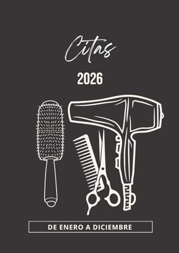 Libro de Citas 2026: Agenda para peluquería y estilistas, día por página con fechas y horas, 4 Empleados (Intervalo de 30 Minutos) | 12 meses,de 7:00 a 22:30 y Calendario de Mes Corriente A4