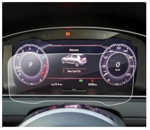 AJQBRMB Navigation Screen Film Screen Protector Tempered Glass For Golf 7 Digital Cockpit 12.3 Inch 2018 Car Instrument Display Auto Interior Film Fittings