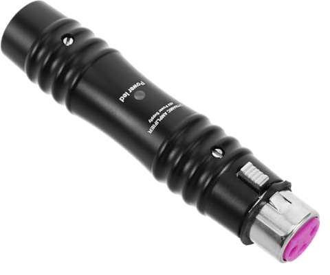 TOPBATHY Preamplificador de Micrófono Dinámico de 48v Amplificador Portátil de Sonido para Micrófono de Bobina Color Negro Adecuado para Actuaciones en Directo Eventos al Aire Libre y