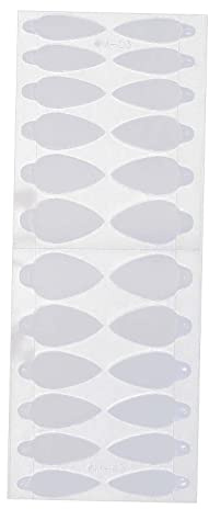 Sdlnklm French Manucure Stickers Autocollants pour Ongles Extension Gabarit Autocollant Double Forme Silicone Réutilisable Fonction Autocollante Adapté Maison, style c