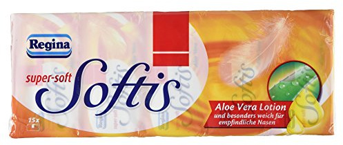 Regina Softis Taschentücher 4 Lagig Aloe Vera, 135 Stück