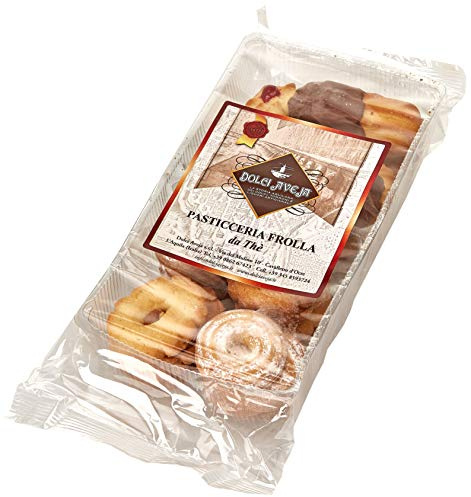Dolci Aveja Pasticceria Frolla Mista Artigianale Biscotti da Tè - Pacco da 2 x 350 g