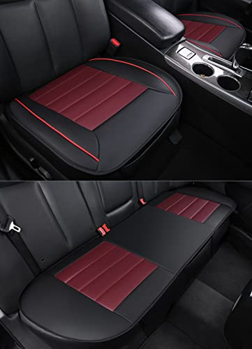 HONCENMAX Funda de Asiento para Automóvil Amortiguar Almohadilla Estera Protector para Suministros de Automóviles para Sedán Hatchback SUV - 2 + 1 Cubiertas del Asiento Delantero y Trasero