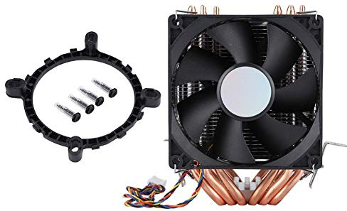 CPU Cooler, Computer Cooling Case Fan Repair Part Kit, Quiet Heat Dissipation, 4pin 6 Heatpipe, 800-2200 Revolutions/minute,For AMD, for INTEL 775, 1150, 1151