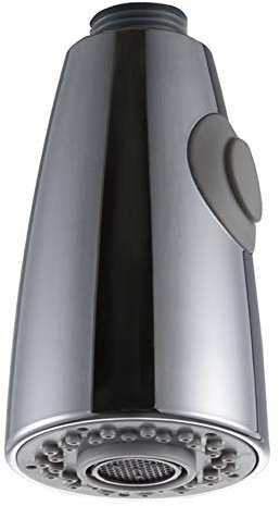 Douchette Robinet Cuisine 2 Jets Tête de Robinet de Rechange Douchette pour Robinet Remplacement Douchette pour Mitigeur Cuisine, Chromé, G1/2