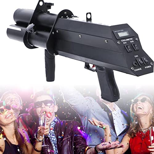 XJZHANG Drahtlose Konfetti Kanone, Bühne Konfetti Launcher Elektronische DREI-Schuss Salute Gun, Hochzeit Konfetti Concierge Blumen Atmosphäre Gun, Elektrische Konfetti Launcher