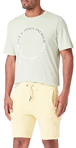 JACK & JONES Jpstclassic Spring Sweat Shorts VG Pantaloncini in Felpa, Banana Pallido, S Uomo