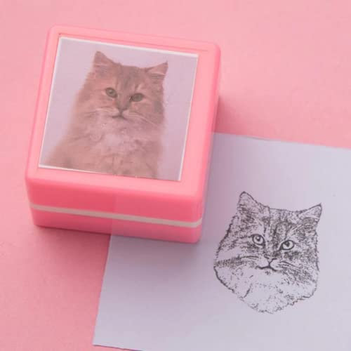 Benutzerdefinierter Haustier-Stempel, selbstfärbend, Katzen-Hund-Portrait-Stempel, individuelle Haustier-Portrait-Stempel, personalisierte Tierstempel, Geschenke für Haustierliebhaber (D)