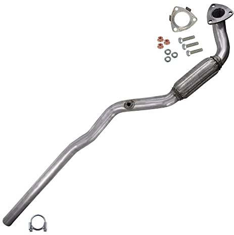 ATEC Germany 1x Abgasrohr Hosenrohr vorne Vorderrohr mit Zubehör, 1x | Kompatibel mit: OPEL ASTRA G Cabriolet, ASTRA G Caravan, ASTRA G CC, ASTRA G Coupe, ASTRA G Stufenheck, ASTRA H
