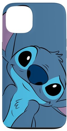 Hülle für iPhone 13 Disney Lilo and Stitch Cute Stitch Face Slate Gray