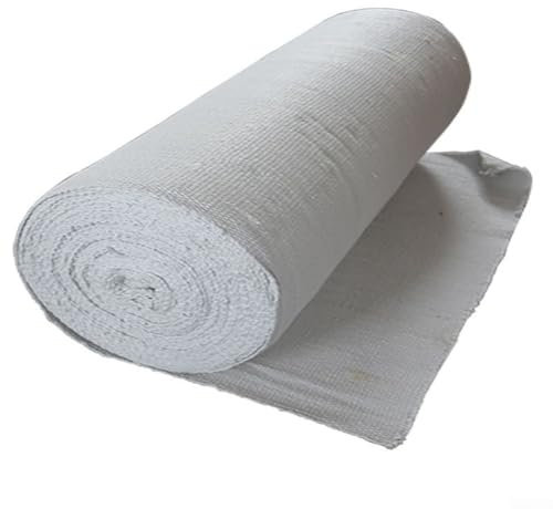 RANRAO Manta ignífuga de 2 mm de grosor, 1260 ℃, resistente a altas temperaturas, tela de aislamiento de fibra de cerámica, material resistente al fuego de alta densidad para horno, estufas, hornos,