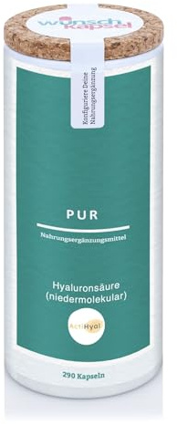 Wunschkapsel Hyaluronsäure (niedermolekular) Pur - 290 Kapseln Inhalt