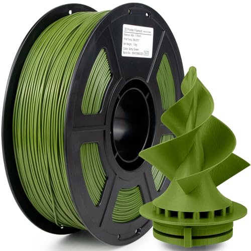 iSANMATE ASA Filament 1.75mm, Premium Anti-UV Wetterbeständiges 3D Drucker Filament für Outdoor, Maßgenauigkeit +/- 0.02mm, 1KG/Spule ASA Armeegrün Filament für 3D Drucker