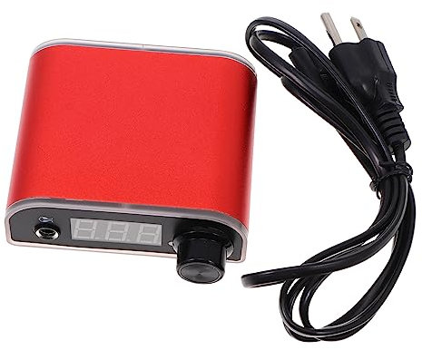 Ipetboom 1stück Mini Tattoo Power Supply Mit Led-display Kompakt Und Tragbar Konstante Spannung Für Tattoo-maschinen Anti-fatigue-modus Lösung Für Künstler Und Professionelle