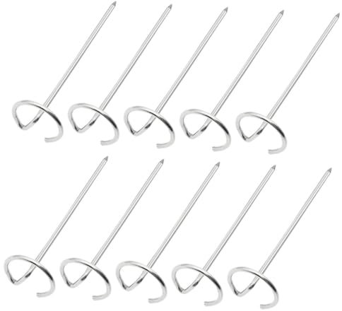 WATIIFUFU 10pièces Lot De Brochettes Métal Pour Friteuse à Air Barbecue Brochettes Réutilisables Support Acier Inoxydable