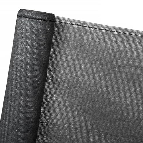STOCKCLOTURE Brise Vue Renforcé Gris Anthracite 1,23 x 25 m 220 g/m² avec Fixations