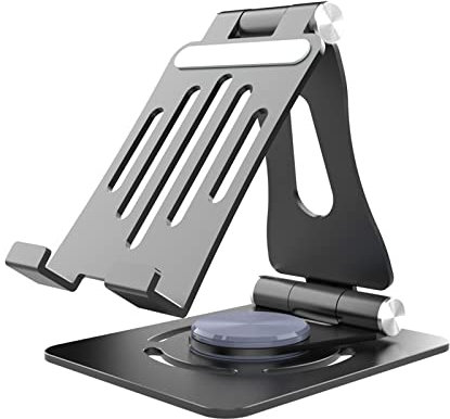 YQVEOT Support Ecran PC Support de Support de Bureau Universel Support de Rotation d'angle en Alliage d'aluminium réglable à 360 for écran de 7 à 16,1 Pouces