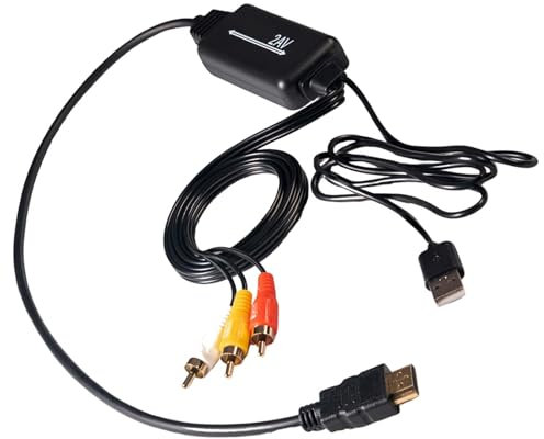 HOOLRZI Adattatore HDTV portatile per il collegamento senza sforzo di elettronica classica ai televisori HD senza soluzione di continuità sincronizzazione video musica