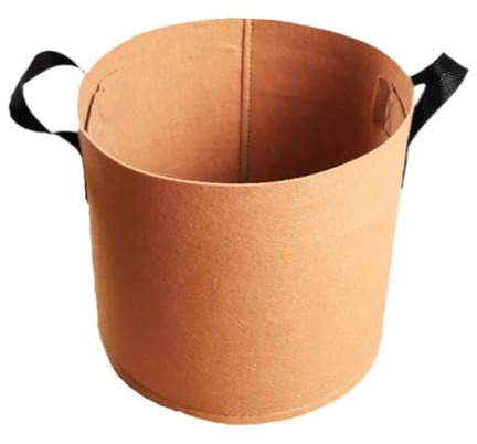 JHIALG Sacs de culture marron de 1 à 70 litres avec poignées pour plantes de jardin, fleurs, légumes, pot de jardin, sac de plantation