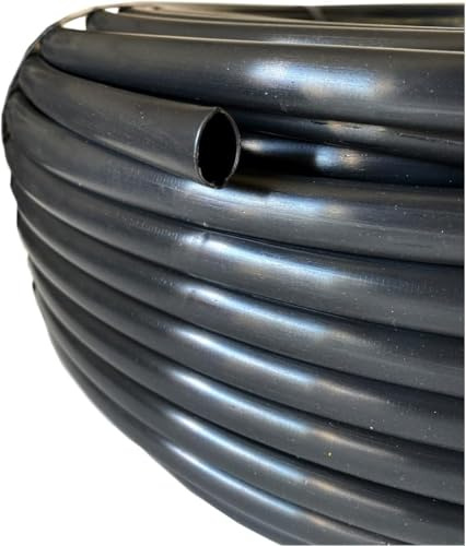 Tb Thayba Tubería de Riego por Goteo, 16 mm, Sin Gotero Incorporado, Tubo de Riego Lisa (100 Metros)