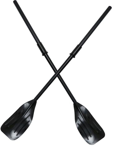 Zerodeko 2 Stück Teiliges Kajakpaddel Set aus Robustem PVC Kunststoff Abnehmbar und Praktisch Geeignet für Kajaks und Holzboote Langlebiges Paddel für Schlauchboote und Kanusport