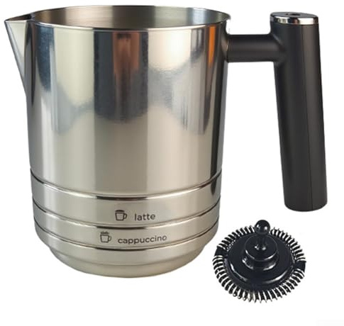 Frothing Jug Attachment compatible for ES701, Milk Steamer Replacement Blending Component for Espresso Machines