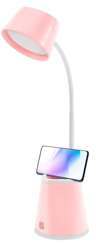 Lámparas de escritorio para oficinas en casa, 4 niveles ajustables y flexibles, accesorios de control táctil LED, lámparas de estudio de escritorio, para estudio, trabajo, dormitorio, rompecabezas de