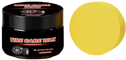 Générique pour Pneus | Pâte De Soin Jantes 50 Grammes | Crème De Nettoyage pour Pneus - pour Automobile Camping-Car SUV Berline Camion Voiture Atelier Garage Extérieur