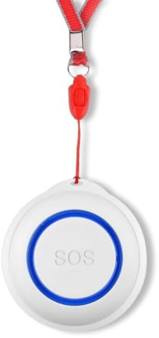 Wodsty Per Tuya Smart Sos Button Allarm, sistema di allarme di emergenza wireless per anziani, dispositivo di sicurezza domestica e infermieristica con monitoraggio remoto e condivisione familiare