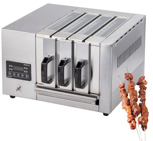 Barbecue électrique avec fenêtre de visualisation et vidange d'huile - Solution de cuisson intérieure et extérieure