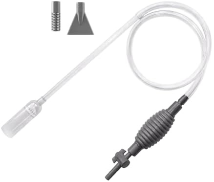 Aspiratore di da Acquario Sifone Manuale per Pulizia Fondale | Kit di Pulizia Acquario per acqua betta tartaruga sabbia substrato rocce piante decorazioni caverne alghe pesca acqua sabbia