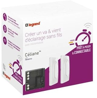 Prêt-à-poser va-et-vient sans fils connectable Céliane