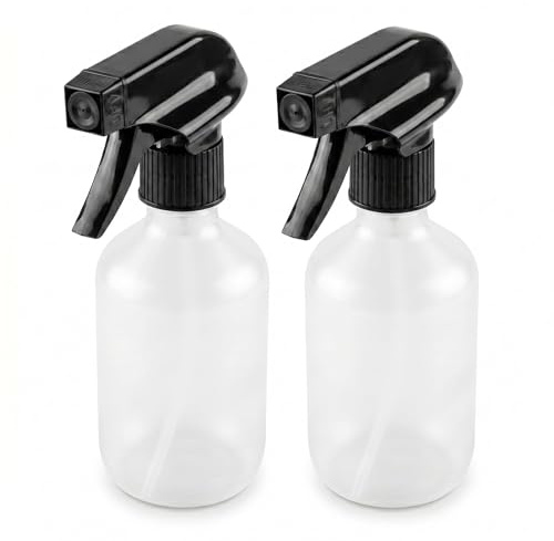 CUULANIX Lot de 2 Vaporisateur Bouteille Vide Rechargeable 300ml Plastique avec Tête Réglable, Flacon Pulvérisateur pour Jardin Plantes Nettoyage et Soin Cheveux