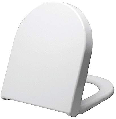 Grünblatt WC Sitz 515153 für Duravit Starck 3, Duroplast, Metal Scharnieren mit hydrulischer Absenkautomatik, weiß