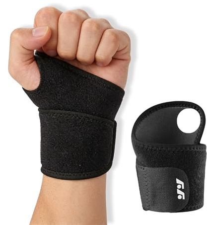 Ovyuzhen Wrist Support Brace Sports Exercise Training Hand Protector Neoprene Wrist Wraps with Thumb Loops -Suitable for Both Right and Left Hands