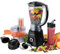 Salter EK4246 Deluxe 3 In 1 Jug Blender, Smoothie Maker and Mini Food Processor, Healthy Soup Maker, Chop Blend and Slice, BPA Free, 400W, Black, 1.5 l Jug and 600 ml Sports Bottle