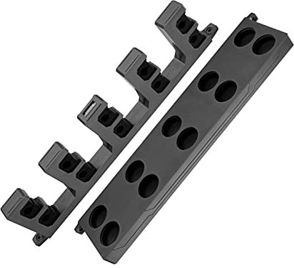 jinyi2016SHOP Ruten Halter Angelrutenhalter Vertikale Wall Rod Rack Store bis zu 10 Stangen for Angelpolhalter Lagerwerkzeuge 4 Farben Stellfischrutenhalter (Color : Black)
