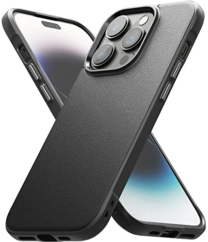 Ringke Onyx Compatible with iPhone 14 Pro Case, Extreme Tough Flexible Silicone Type TPU Shockproof Rugged Bumper Full Protection Cover for 6.1-inch (2022) - Black
