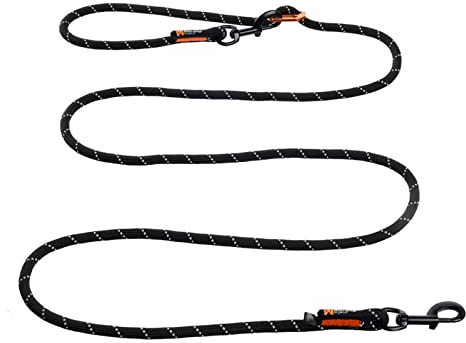 Non-Stop dogwear Rock Leash Adjustable Black | Multiline, leicht verstellbar