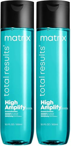 MATRIX - Shampoing Volume High Amplify - Nettoie et Booste le Volume Capillaire - Formule Vegan - Protéines + Complexe Full Boost Technology™/MC - Tous Types de Cheveux Fins - 300 ml